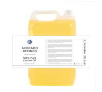 Mystic Moments Huile de support raffinée d'avocat 5 litres - Huile pure et naturelle parfaite pour les cheveux, le visage, les ongles, l'aromathérapie, le massage et la dilution d'huile végétalienne
