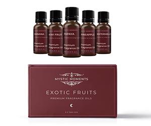 Mystic Moments Kit de Départ Huile Parfumée - Huiles de Fruit Exotique - 5 x 10ml - 100% Pure