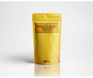 Mystic Moments Perles de cire d'abeille jaune de qualité cosmétique 100 g | Sans OGM