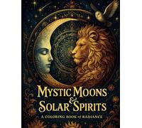 Mystic Moons & Solar Spirits: A Coloring Book of Radiance: 45 Celestial Animal Designs with Sun, Moon & Mandalas for Adults Seeking Creativity, Calm & Cosmic Inspiration