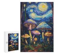 Mystic Mushroom Night Sky Puzzle 1000 Pièces Educa Jouet en Bois Cadeau Unique Décoration Intérieure Jeu Éducatif Challenge Toy Adultes Et Enfants À Partir De 14 Ans 1000 PCS