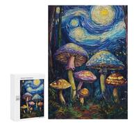 Mystic Mushroom Night Sky Puzzle 1000 Pièces Educa Jouet en Bois Cadeau Unique Décoration Intérieure Jeu Éducatif Challenge Toy Adultes Et Enfants À Partir De 14 Ans 300 PCS