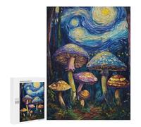Mystic Mushroom Night Sky Puzzle 1000 Pièces Educa Jouet en Bois Cadeau Unique Décoration Intérieure Jeu Éducatif Challenge Toy Adultes Et Enfants À Partir De 14 Ans 500 PCS