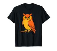 Mystic Owl Artwork Bold Sunset Forest Vibes Nocturne Animal T-Shirt