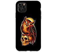 Mystic Owl Skull Full Moon Tattoo - Dark Esthetic Design Coque pour iPhone 11 Pro Max