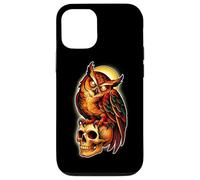 Mystic Owl Skull Full Moon Tattoo - Dark Esthetic Design Coque pour iPhone 12/12 Pro