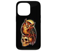 Mystic Owl Skull Full Moon Tattoo - Dark Esthetic Design Coque pour iPhone 13 Pro