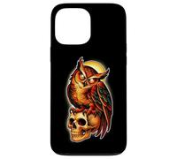 Mystic Owl Skull Full Moon Tattoo - Dark Esthetic Design Coque pour iPhone 13 Pro Max