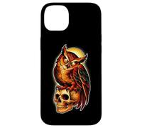 Mystic Owl Skull Full Moon Tattoo - Dark Esthetic Design Coque pour iPhone 14 Plus