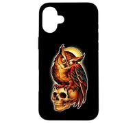 Mystic Owl Skull Full Moon Tattoo - Dark Esthetic Design Coque pour iPhone 16 Plus