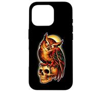 Mystic Owl Skull Full Moon Tattoo - Dark Esthetic Design Coque pour iPhone 16 Pro