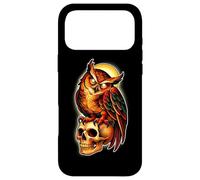 Mystic Owl Skull Full Moon Tattoo - Dark Esthetic Design Coque pour iPhone 17 Pro Max