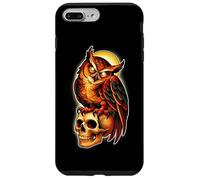 Mystic Owl Skull Full Moon Tattoo - Dark Esthetic Design Coque pour iPhone 7 Plus/8 Plus