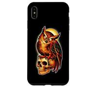 Mystic Owl Skull Full Moon Tattoo - Dark Esthetic Design Coque pour iPhone XS Max