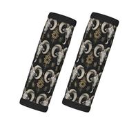 Mystic Ram - Protège-poignée de bagage souple imprimé crâne pour valise, étiquettes d'identification pour valises