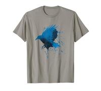 Mystic Raven Ink Splash Art with Vibrant Twist T-Shirt
