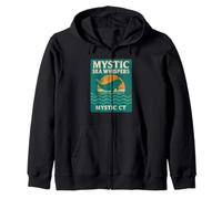 Mystic Sea Whispers Chemise rétro baleine coucher de soleil océan mystique CT Sweat à Capuche