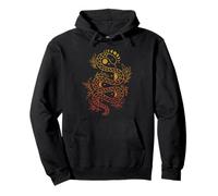 Mystic Serpent Phases of Moon Rétro Sweat à Capuche
