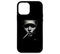 Mystic Smoker Abstrait Visage Féminin Portrait Coque pour iPhone 12 Mini