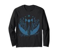 Mystic Soleil Et Lune Femme Boho Fleurs Mystiques Manche Longue