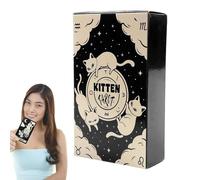 Mystic Tarot Deck, Kitten Divination Cards, Standard English Version, Entertainment Fate Reading Companion, Spiritual Guidance Party Favor Set, Collectible Gear for Beginners, Seekers, Clubs, Adults