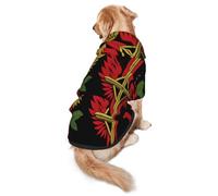 Mystic Vow Sweat à capuche pour chien en polyester doux et respirant pour chiens de taille moyenne et grande