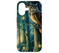 Mystic Whispering Woods - Scène de forêt enchantée avec Hibou Coque pour iPhone 17