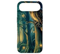 Mystic Whispering Woods - Scène de forêt enchantée avec Hibou Coque pour iPhone Air