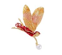 Mystical Angel Girl Pin avec ailes de changement de couleur - Accessoire de bijoux rétro inspiré pour des tenues élégantes - Multicolore - Ailes en métal, taille unique, Comme décrit