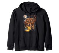Mystical Campagnol Aquatique Pleine Lune Nature Art Sweat à Capuche