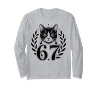 Mystical Cat and Lucky Numbers 67 Couronne de Laurier Manche Longue