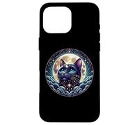 Mystical Cat Beneath a Radiant Full Moon Coque pour iPhone 16 Pro Max