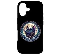 Mystical Cat Beneath a Radiant Full Moon Coque pour iPhone 17