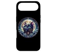 Mystical Cat Beneath a Radiant Full Moon Coque pour iPhone Air