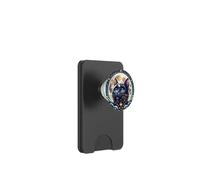 Mystical Cat Beneath a Radiant Full Moon PopSockets PopWallet pour MagSafe