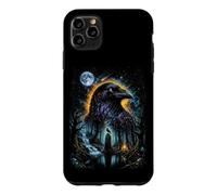 Mystical Céleste Raven & Lune Dark Fairycore Magic Forest Coque pour iPhone 11 Pro Max