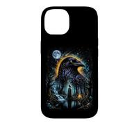 Mystical Céleste Raven & Lune Dark Fairycore Magic Forest Coque pour iPhone 14