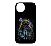 Mystical Céleste Raven & Lune Dark Fairycore Magic Forest Coque pour iPhone 14 Plus