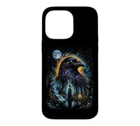 Mystical Céleste Raven & Lune Dark Fairycore Magic Forest Coque pour iPhone 14 Pro Max
