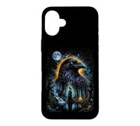 Mystical Céleste Raven & Lune Dark Fairycore Magic Forest Coque pour iPhone 16 Plus