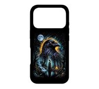 Mystical Céleste Raven & Lune Dark Fairycore Magic Forest Coque pour iPhone 17 Pro