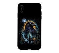 Mystical Céleste Raven & Lune Dark Fairycore Magic Forest Coque pour iPhone XS Max
