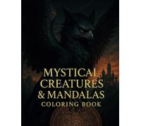 Mystical Creatures & Mandalas Coloring Book: 42 Fantasy-Inspired Coloring Pages of Magical Creatures, Mandalas & Enchanted Realms