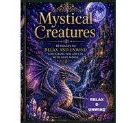 MYSTICAL CREATURES - Relax and Unwind: Colouring for Adults with Busy Minds: 40 Beautiful Mystical Creatures in Enchanting Fantasy Worlds | A ... Book for Stress Relief & Mindfulness