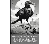 Mystical Crow Realm: A Darkly Beautiful Coloring Experience: 30 Intricate Crow Illustrations for Relaxation, Creativity & Mindful Coloring