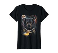 Mystical Diable De Tasmanie Pleine Lune Art T-Shirt Graphique avec Valeur