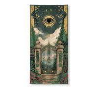 Mystical Eye - Bannière de couverture de porte - Nature astrologique enchantée - Décoration d'intérieur ou d'extérieur - Accessoire pour entrée de maison - 91,4 x 183 cm