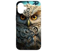 Mystical Fantasy Hibou - Art Magique Woodland Steampunk Coque pour iPhone 16 Plus
