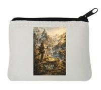 Mystical Journey Through Enchanted Lands Pochette porte-monnaie en néoprène Blanc 10 x 11 cm