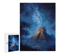 Mystical Mayan Pyramid Night Sky Puzzle 1000 Pièces Educa Jouet en Bois Cadeau Unique Décoration Intérieure Jeu Éducatif Challenge Toy Adultes Et Enfants À Partir De 14 Ans 500 PCS